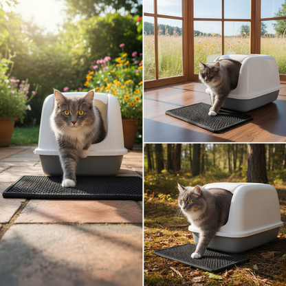 Double Layer Cat Litter Mat, EVA Material
