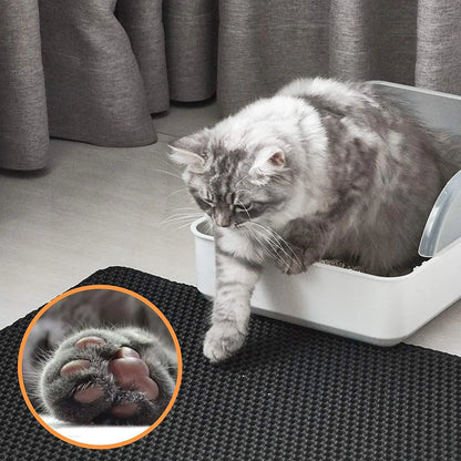 Double Layer Cat Litter Mat, EVA Material